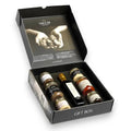 Coffret cadeau de luxe aux truffes avec bocaux de truffes premium et sauce à la truffe blanche pour un cadeau gourmet