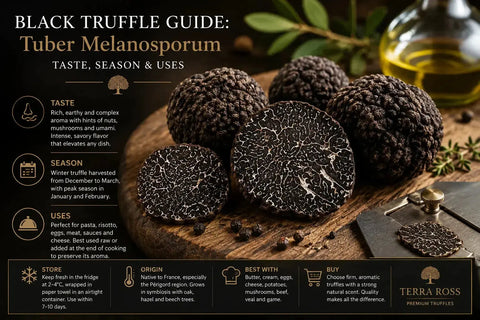 Black Truffle Guide: Tuber Melanosporum, Taste, Season & Uses Terra Ross
