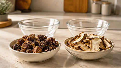 Champignons sauvages séchés : réhydratation, cuisson et conservation