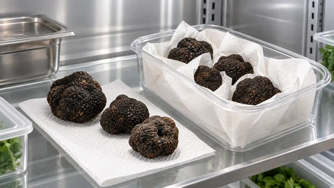 Truffe noire fraîche : stockage et manipulation après livraison