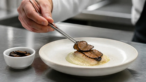 Carpaccio de Truffe d'été pour les restaurants : dressage, portionnement et utilisation au menu