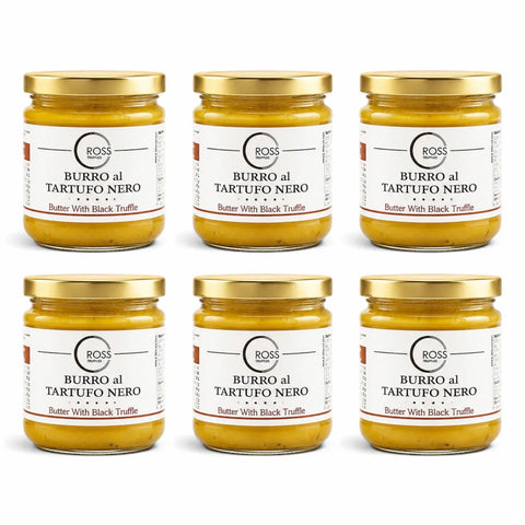 Douze pots de 160 g de beurre de truffe noire à 6 % Tuber aestivum