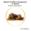 Carpaccio de truffe noire en saumure de Terra Ross, produit premium de carpaccio de truffe
