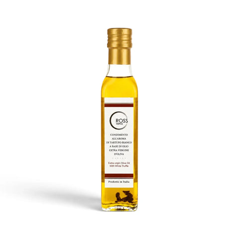 Bouteille de 250 ml d'huile d'olive extra vierge aromatisée à la truffe blanche pour le dressage olfactif canin