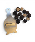Fresh Tuber aestivum B Grade truffles showing small irregular whole specimens and a naturally cut interior