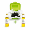 Kit triple de dressage pour chien à la truffe, avec truffes noires fraîches sous vide et huiles d'olive aromatisées à la truffe blanche et noire